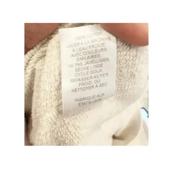 Nili Lotan Good Morning LA Pullover Sweatshirts Long Sleeve Cream Size M NWOT - Picture 5 of 8